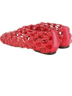 Bottega Veneta  inspired Red Woven Knot Flats